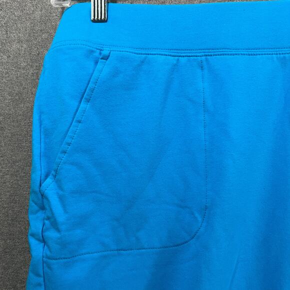 Sport Savvy Petite French Terry Straight Leg Ankle Pant Tropical Blue, Petite 5X - Picture 7 of 9